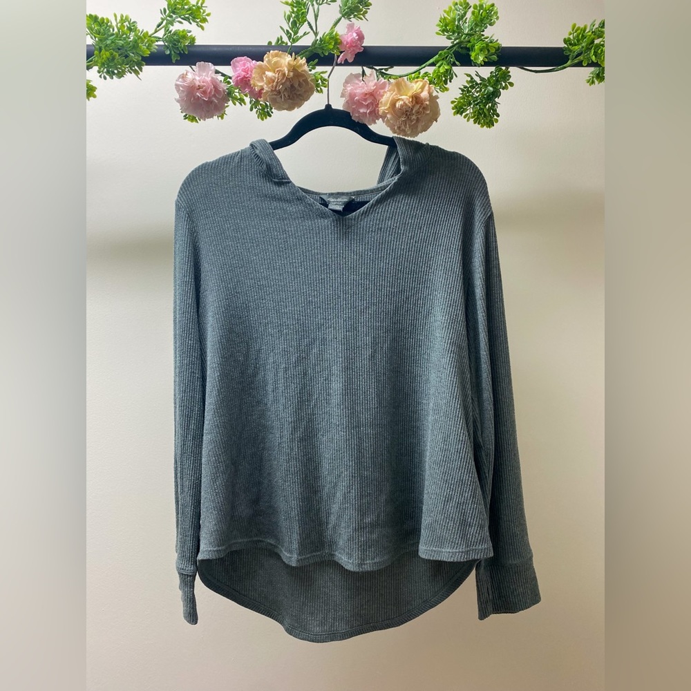Women’s Gray Eddie Bauer Hoodie Long Sleeve